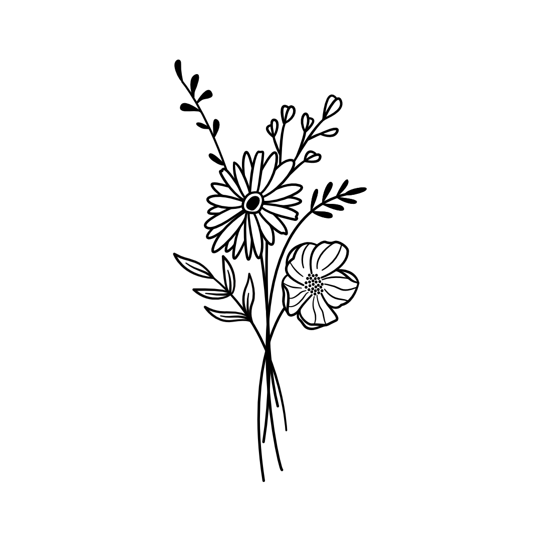 Flower Bouquet Tattoo