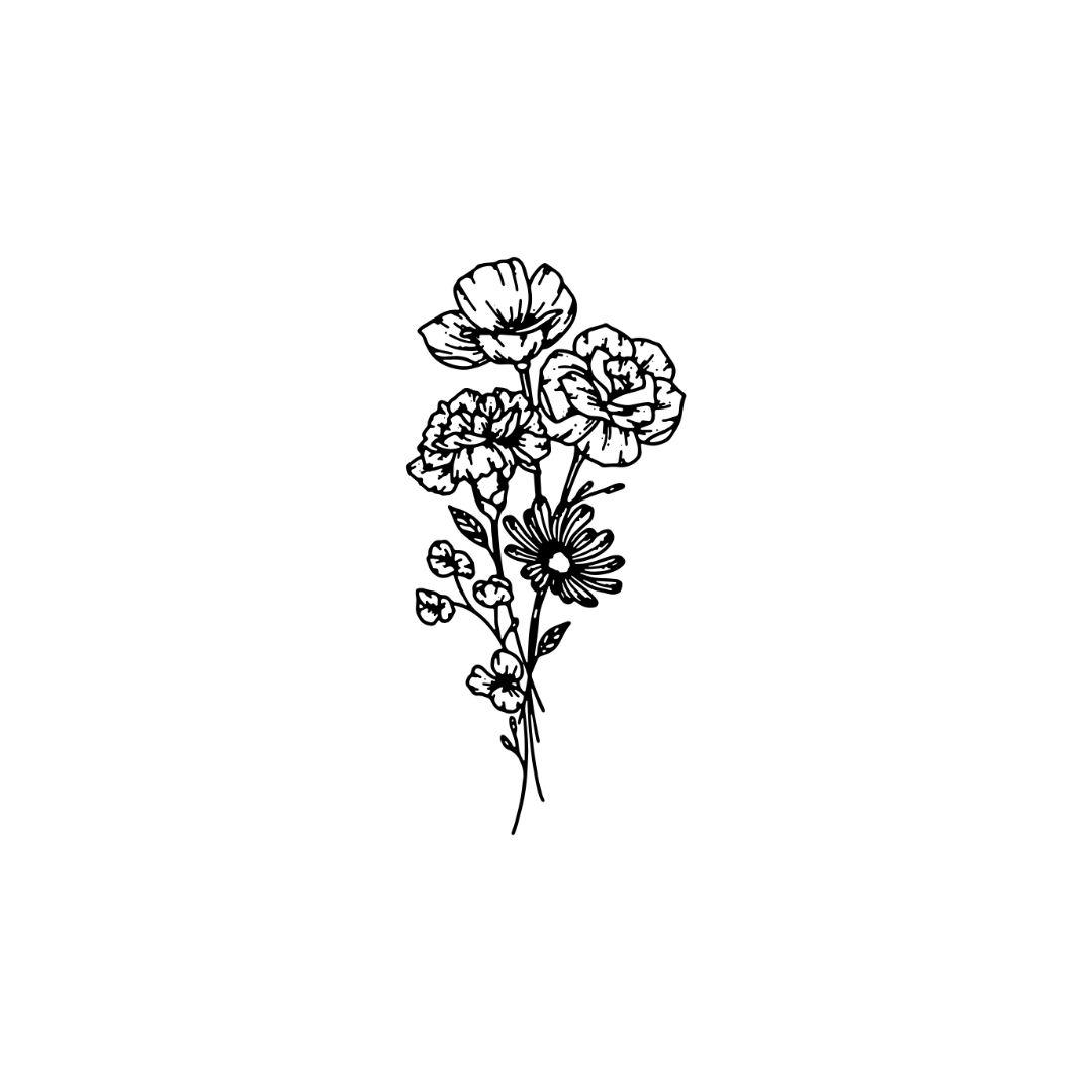 Blumen Tattoo